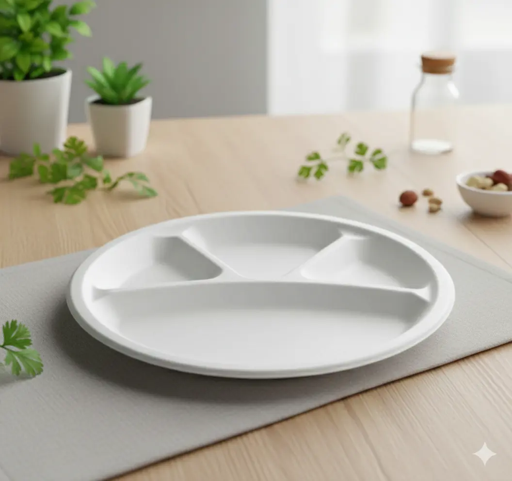 12"4CP Square Plate Compartment Plates