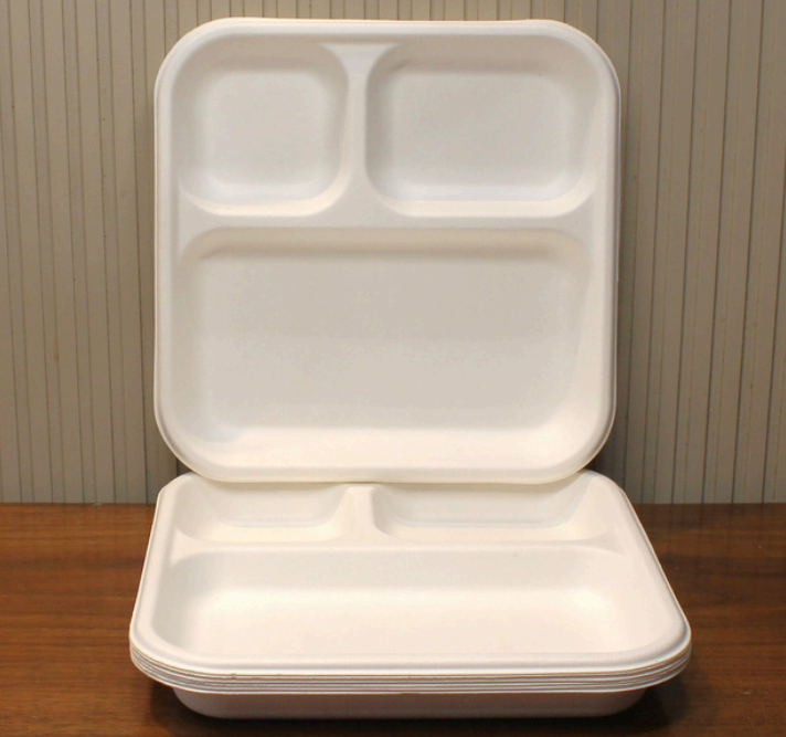 10"3CP Square Plate  Compartment Plates