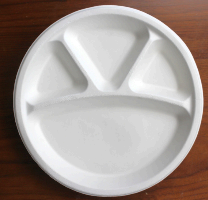 12"4CP Square Plate   Compartment Plates