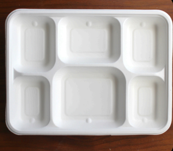 6CP Rectangular Meal Tray
