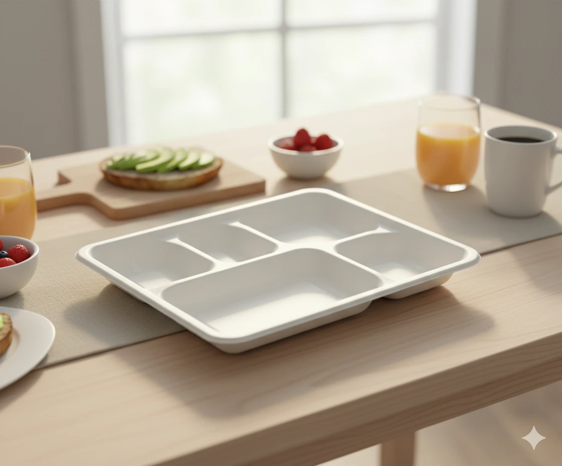 5CP Rectangular Meal Tray