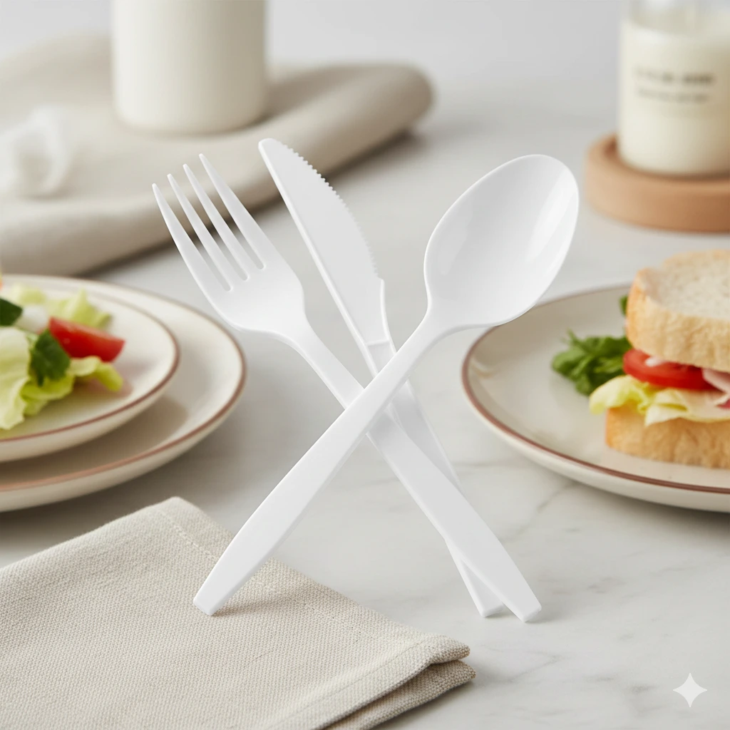 Regular White Cutlery Combo
